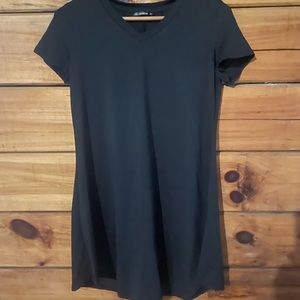 Mid weight Black Vneck Dress